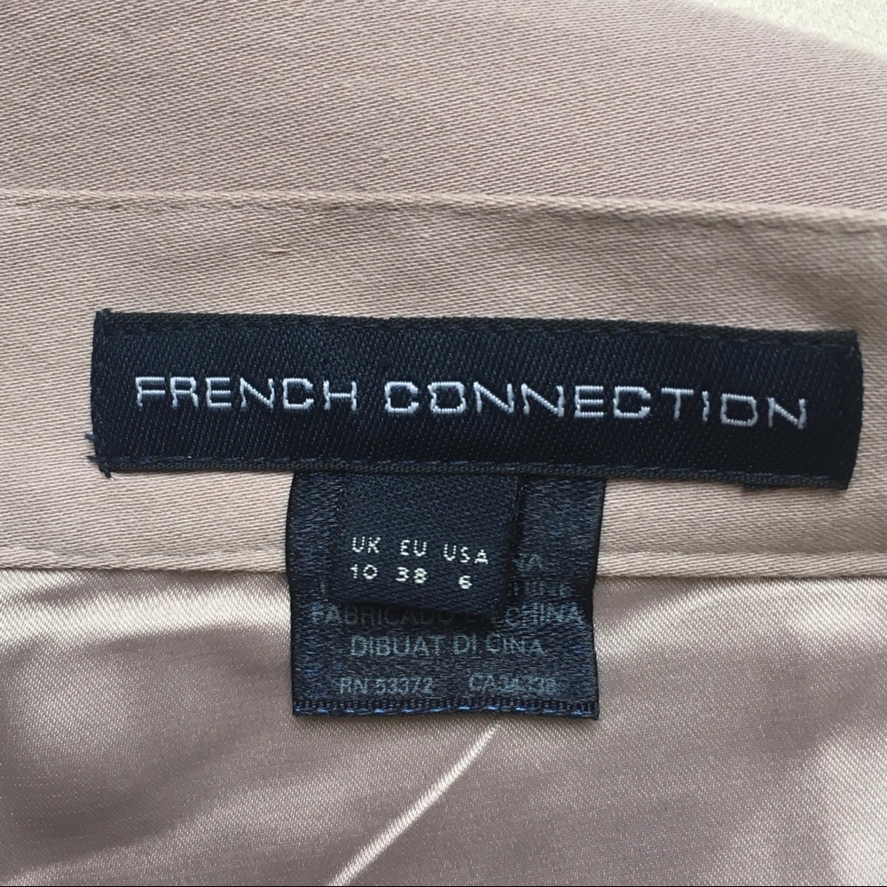 French Connection Taupe Miniskirt Size US 6 - Picture 3 of 9